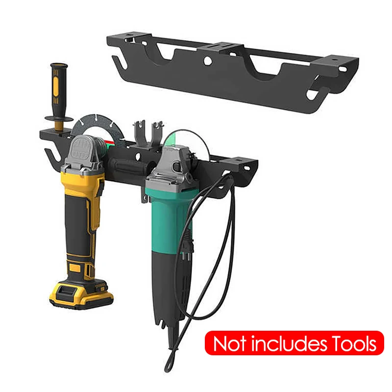 Wall-mounted Angle Grinder Rack Carbon Steel Holder Mechanical Garage Wall Cutter Polisher Vertical Storage Hanger