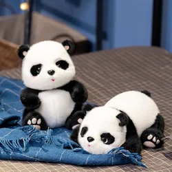 Boneca Panda bonito para decoração do quarto, Sentado e deitado, Brinquedo Kawaii