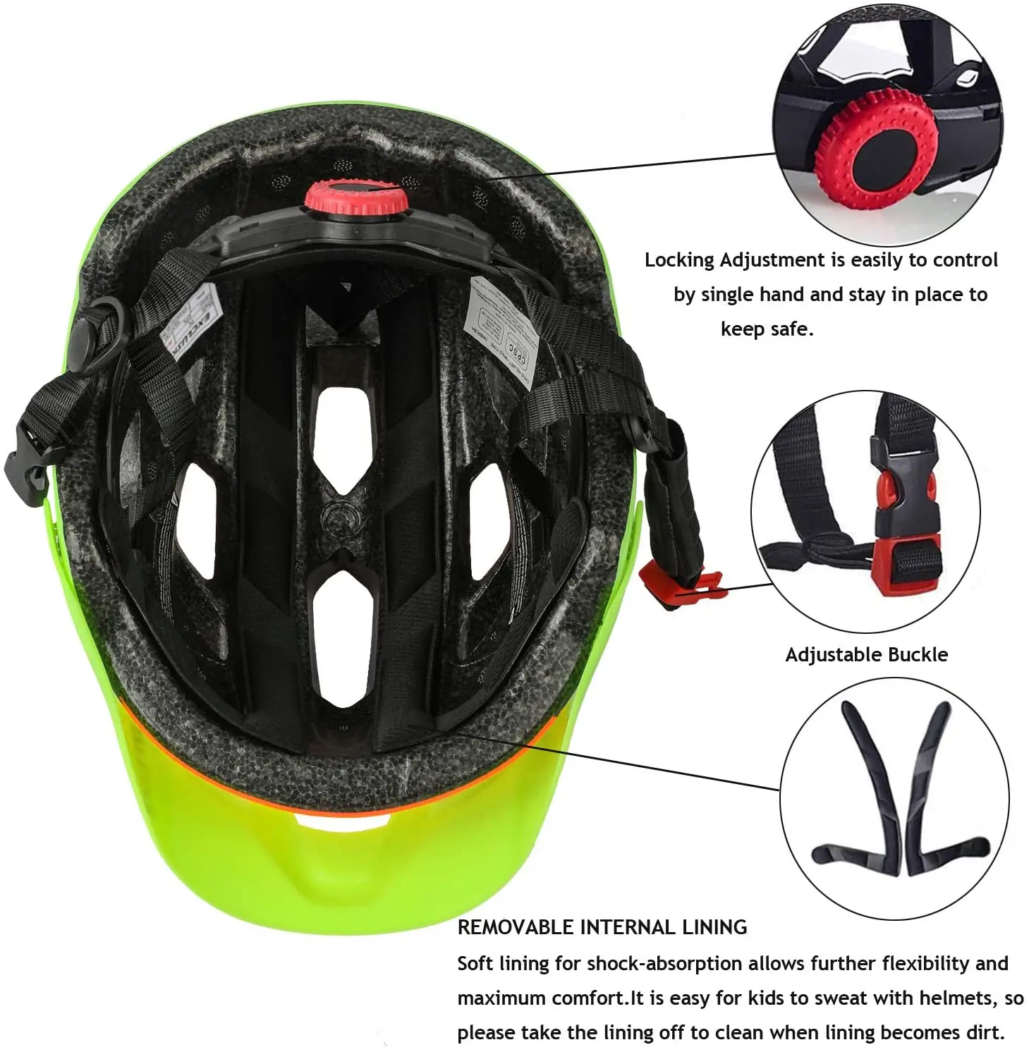 Kask rowerowy dla dzieci z odpinaną osłona przeciwsłoneczna, ultralekki kask do jazdy na rolkach