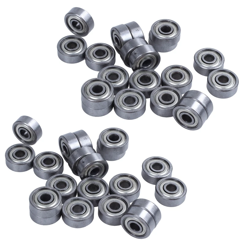 

40 Pcs 624ZZ 4Mm X 13Mm X 5Mm Carbon Steel Shielded Radial Ball Bearings Deep Groove Ball Bearings