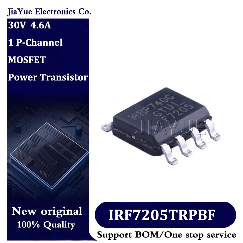 10pcs/lot 100% New Original IRF7205TRPBF SOIC-8 1 P-Channel large current MOSFET Field effect tube Power Transistor IRF7205TRPbF