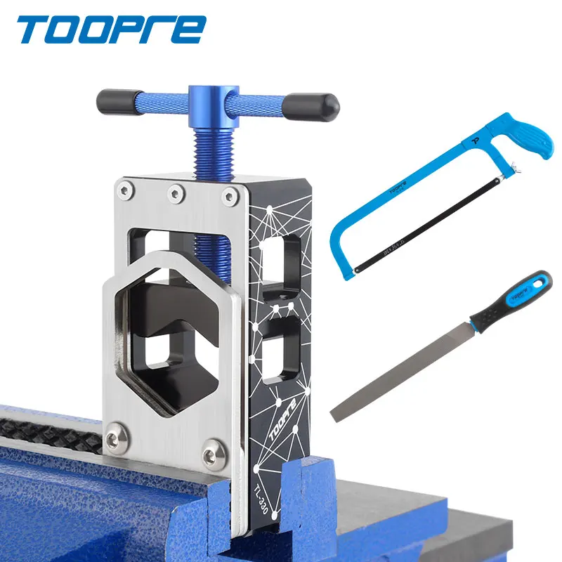 TOOPRE Bicycle Fork Cutoff Tube Holder Road Bike Carbon Fibre Cutoff Tube Tool Seatpost Cutting Saw Bow Bicycle Repair Tool