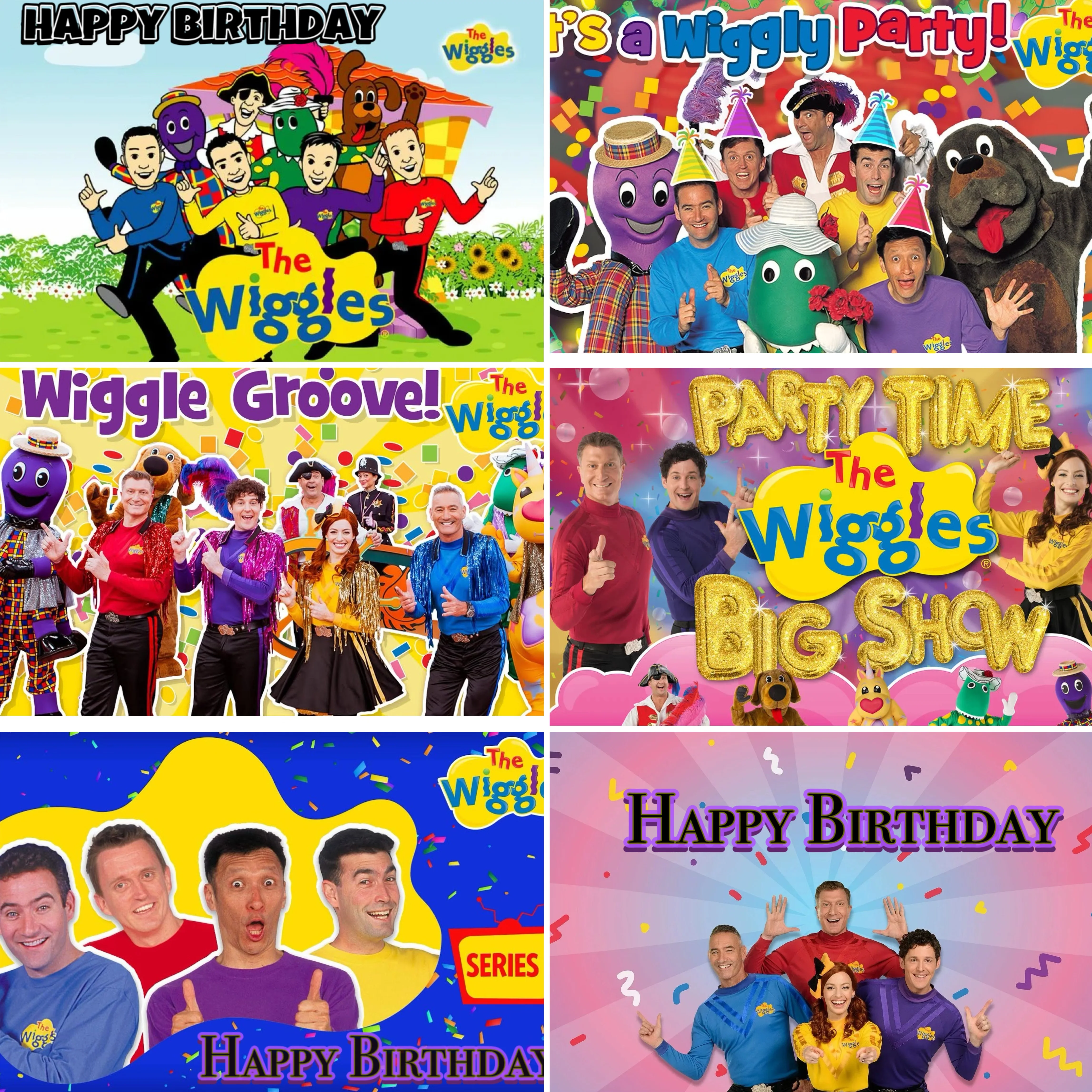 

Kids Music Stars The Wiggles Theme Background Banner Wiggles Kids Birthday Party Banner Gift Stage Background Photography Prop