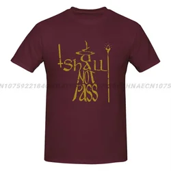 T-shirt A Lord Of The Ring You Shall Not Pass Print Men Tee Shirts Top Y2k Harajuku Tops Street Fashion