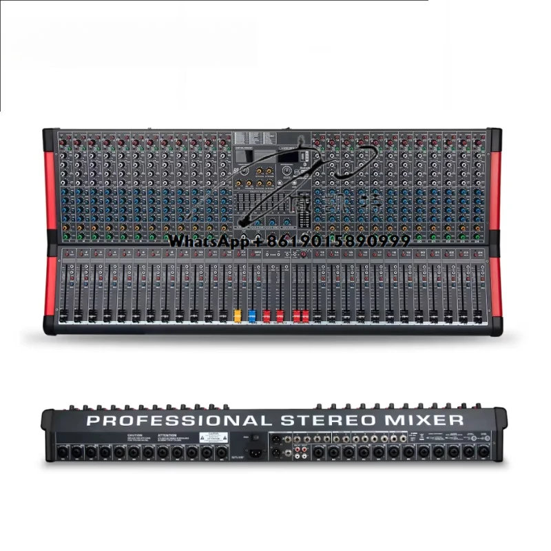 

Профессиональный DJ-контроллер/Аудиоконсольный микшер с USB+Bluetooth+24DSP-эффектом для звукового оборудования, 24-канальная микшерная консоль