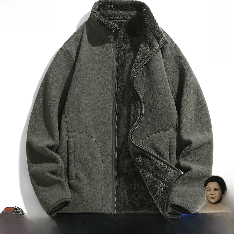 

TUCANO Men's Casual Faion Fce Lined Jaet Loose Fit Turn-down Collar Coat Sli Polyester Fiber Zipper Closure Long S...