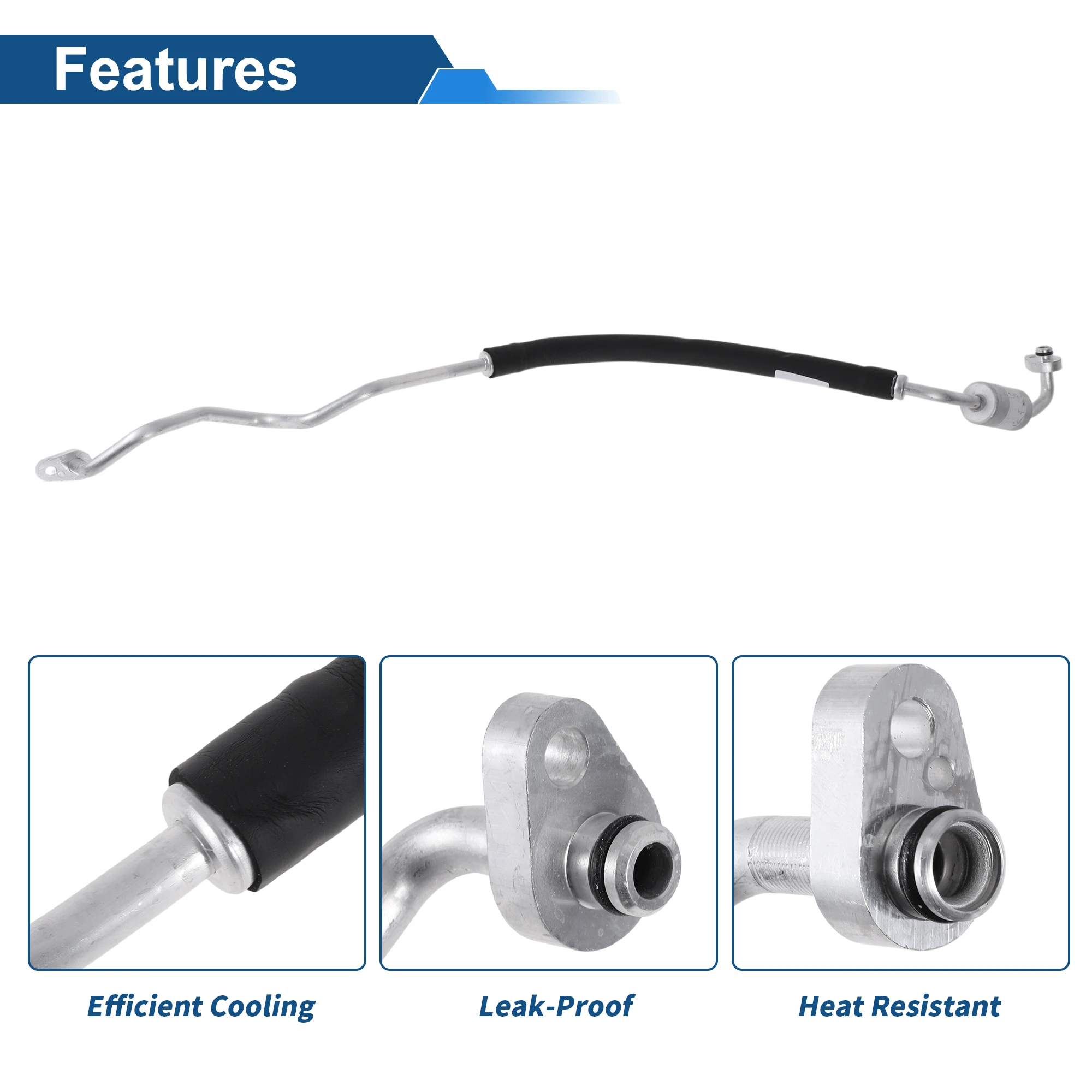 

UXCELL Шланг для жидкости хладагента кондиционера для Land Rover Discovery 3/4 2005-2013, напорный шланг, линия трубы кондиционера No LR013859 R