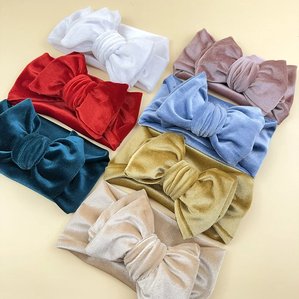 0-2Y Velvet Bow Hea… - image