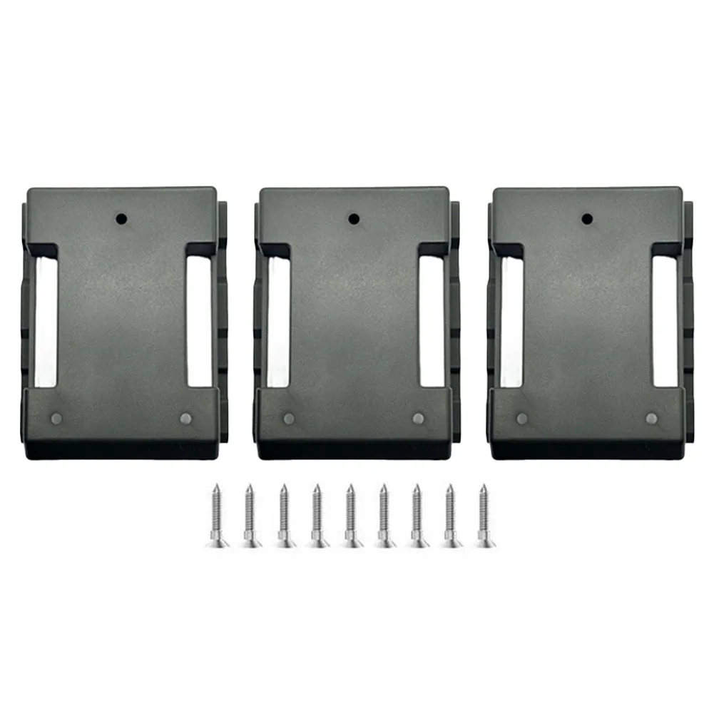 Power Tool Organizer Drill Storage Holder For Garage Organization Black Space-saving Design Robust Plastic Material