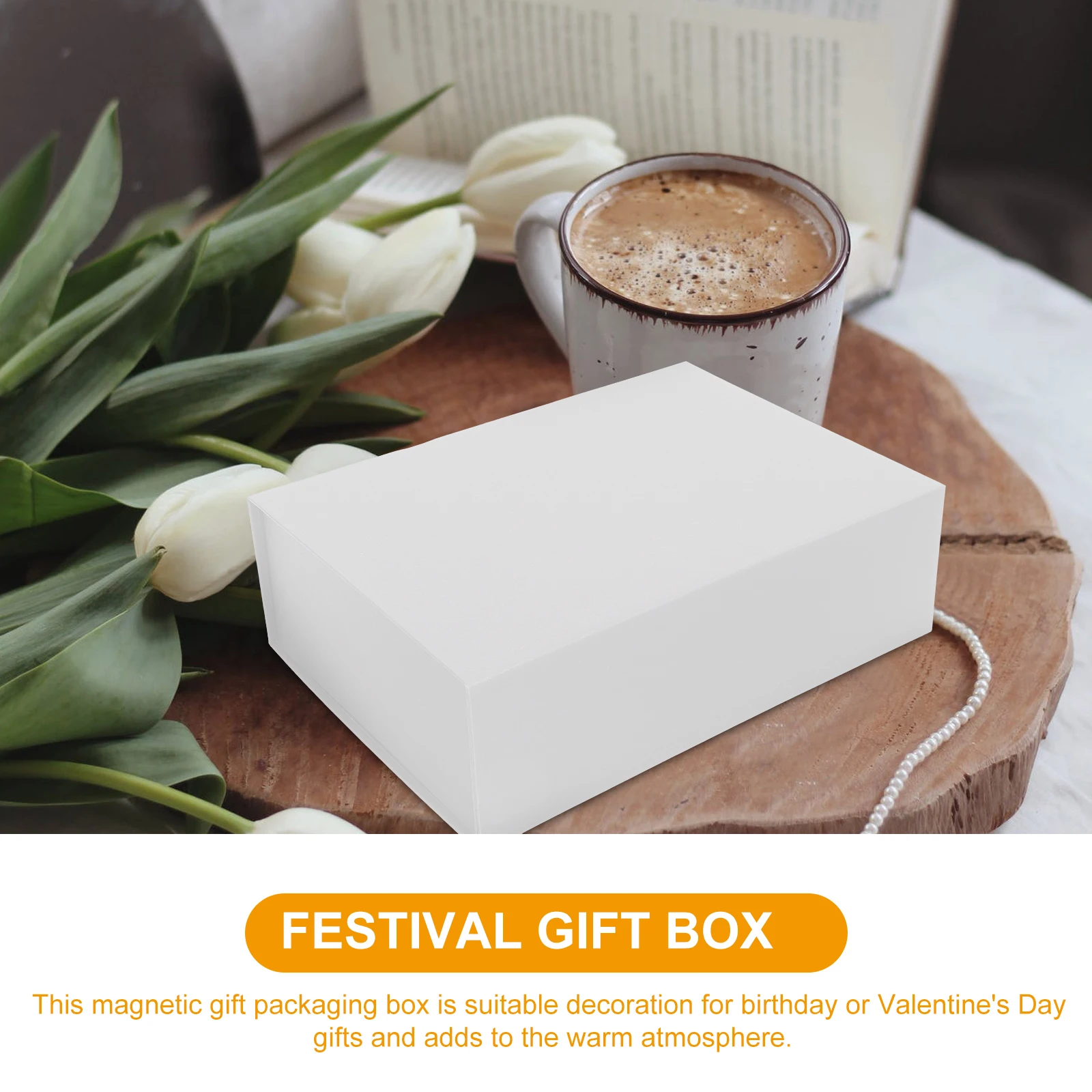 

Gift Box Magnetic Closure Foldable Storage Industrial Cardboard Premium Durable Safe Birthday Valentine Decor Candy Biscuit