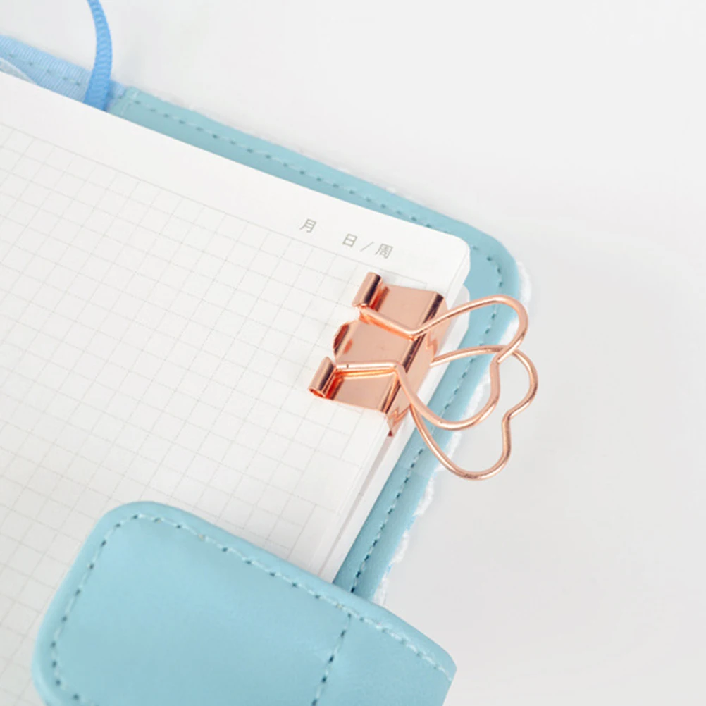 

12 Pcs Heart Shaped Clip Decorative Paper Clips Elliot Folder Binder Notes Letter