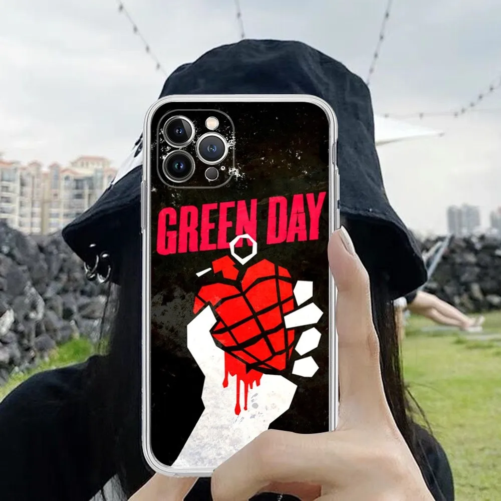 Green Day Phone Case For iPhone 14 13 12 Mini 11 Pro XS Max X XR SE 6 7 8 Plus Soft Silicone Cover