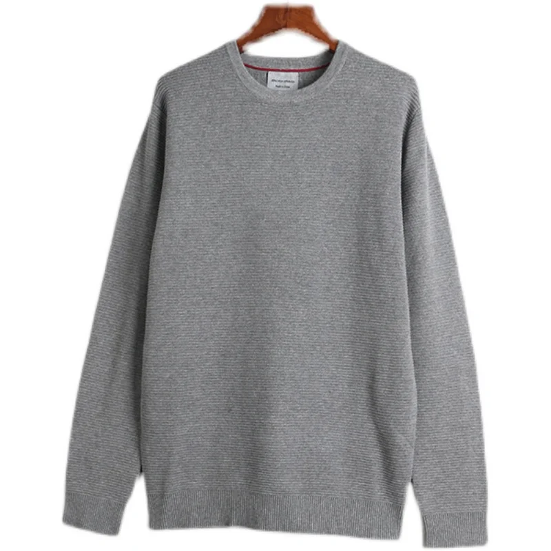 

Sunine Home, осенне-зимний мужской длинный светящийся круглый вязаный свитер, хлопковый полосатый базовый слой, повседневная термобелье