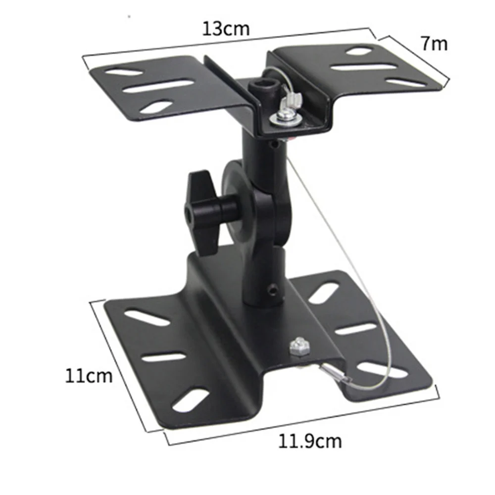 두꺼운 강판 2Pcs KTV 스피커 장착 브래킷 기어 유형 카드 팩 오디오 행거 홀더 벽 스탠드 스피커 액세서리