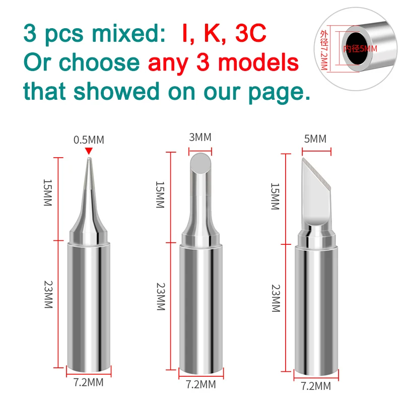 100W Soldering Iron Kit Matched 919 Tip Digital Solder Dual Calibration 180-520℃968℉ Adjustable LCD Electric Welding Repair Tool