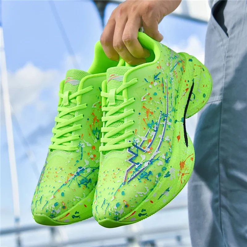 

New Marathon Carbon Plate Air Cushion Men Sports Running Shoes Breathable Lightweight Comfortable Athletic Nonskid Sneakers