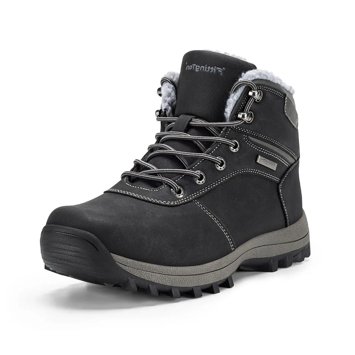 

Fittington Men's Winter Boots Warm Snow Boots For Men Wide Size Plush Shoes Men Waterproof Ankle Boots High Top Outdoor Shoes