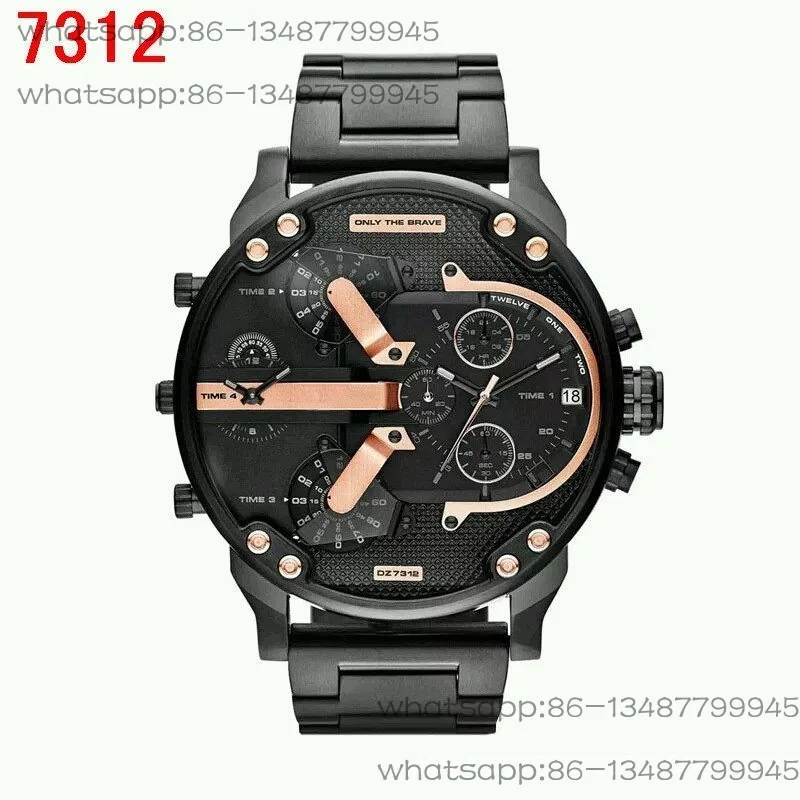 DZ Watch Korean Version of The New Fashion Watch 7333 Foreign Trade Hot-selling Men's Quartz 7312  Electronic Watch