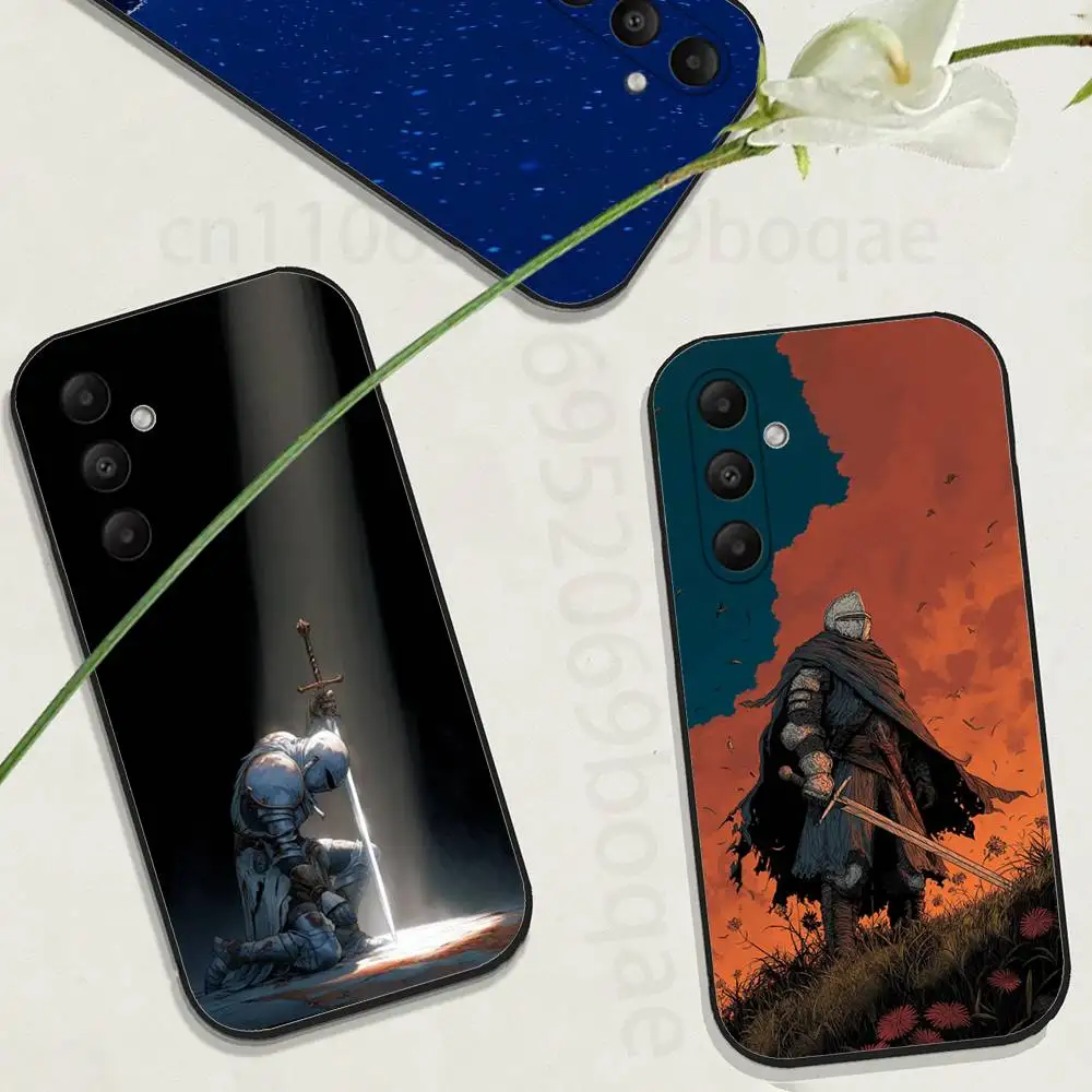 

Medieval Knight Phone Case for Samsung Galaxy A73,23,53,33,24,72,22,52,32,54,A34 Soft Cover