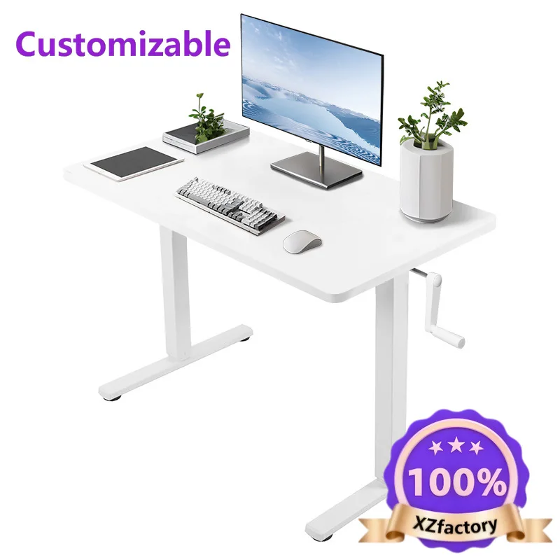 Factory Direct 2026 Top RatedMesa elevadora manual, mesa de estudio, hogar, escritorio elevable.