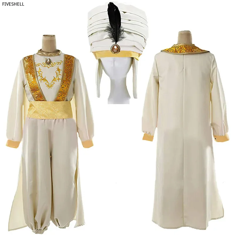 

didi 211Kids Halloween Cosplay Anime Costumes Lamp Aladdin Prince Costume Set Outfit Carnival Fancy Dress Up Part