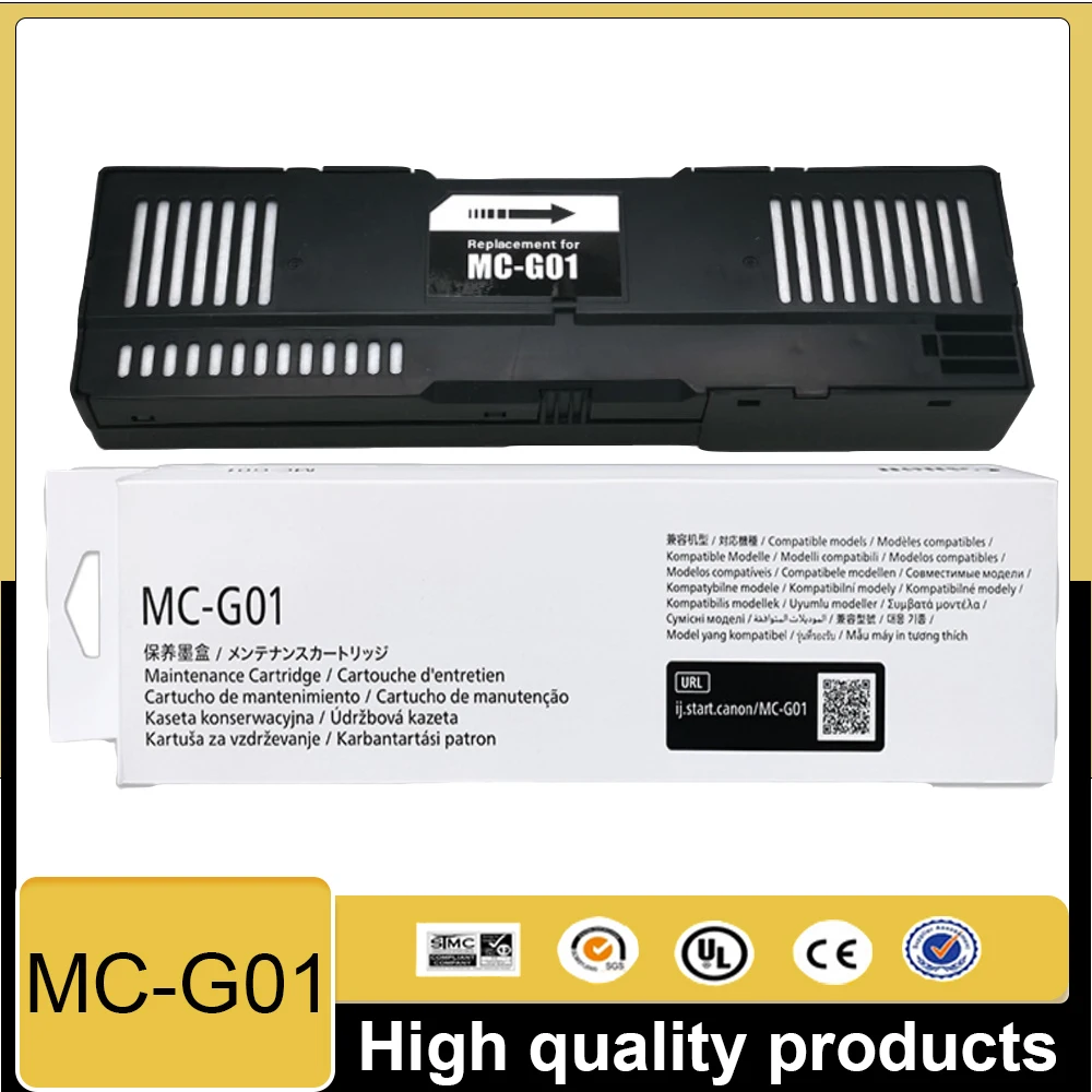 

1/2 PC MC-G01 Maintenance Cartridge for CANON GX6050 GX6060GX7010 GX7020 GX7030 GX7040 GX7050 GX7070/GX7055 GX6010 GX6020 GX6030