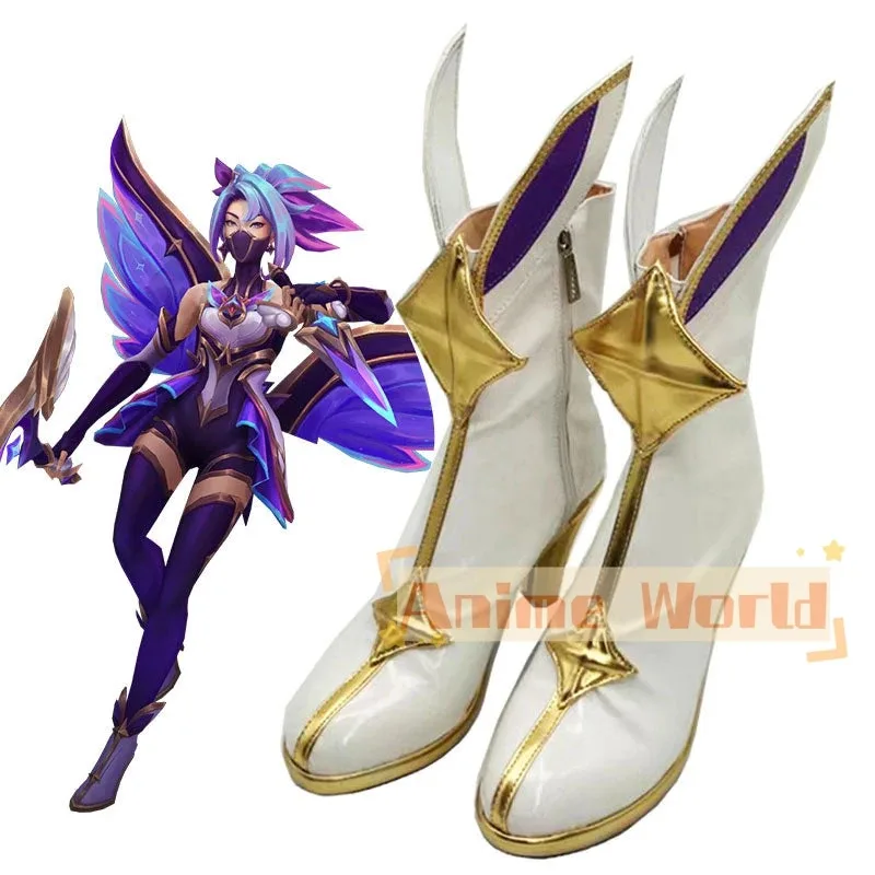 

wiwiwi 123Star Guardian Akali Cosplay Shoes Halloween Carnival Boots Custom Made