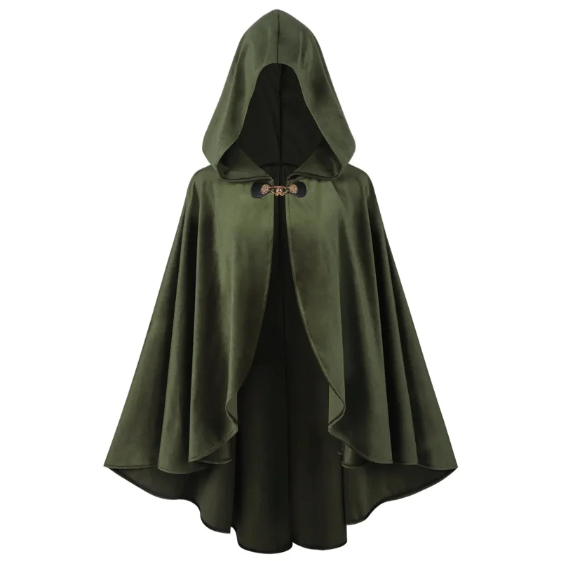 

ABC123 Medieval Velvet Cape - Renaissance Hooded Vintage Cape Sorcerer Costume by Hf;5,c'8.m;0'