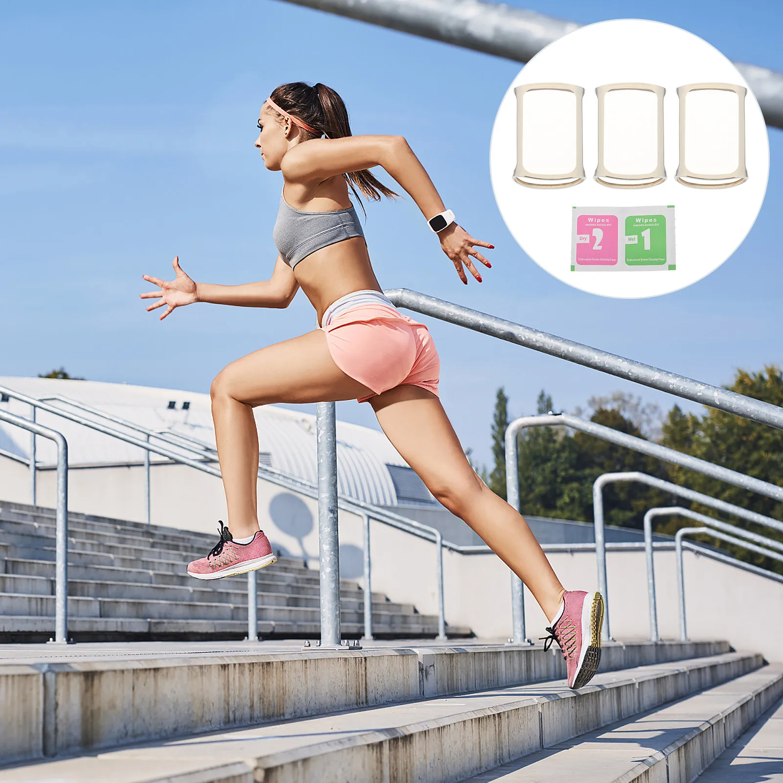 

Защитный чехол для экрана, совместимый с Fitbit Charge 5, защитный чехол с полным покрытием, защитная пленка для смарт-браслета, защита от ударов