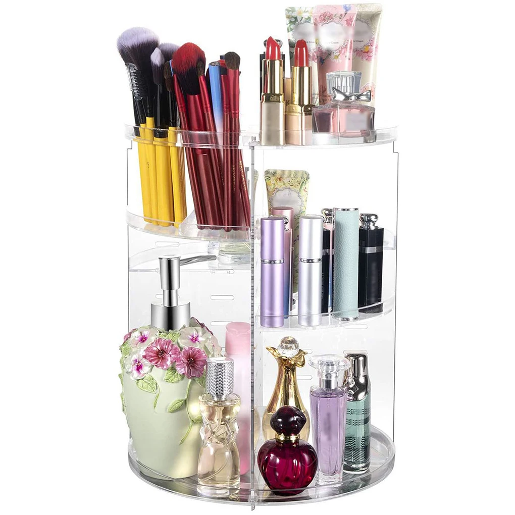 

360 Degree Cosmetics Storage Box Makeup Organizer Dresser Bathroom