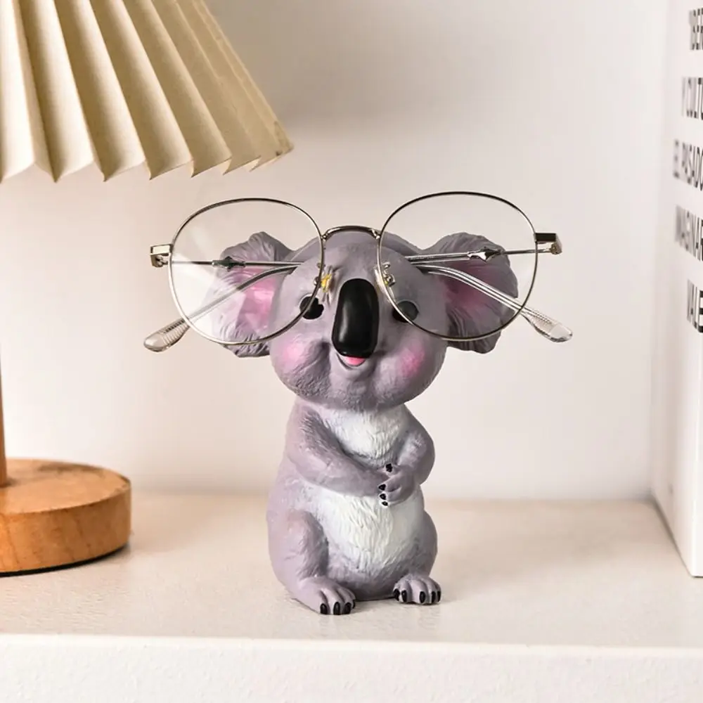 Decoratieve Props Kawaii Brilhouder Rek Koala Corgi Brillen Display Rack PVC Rubber Olifant Brillen Show Stand Home
