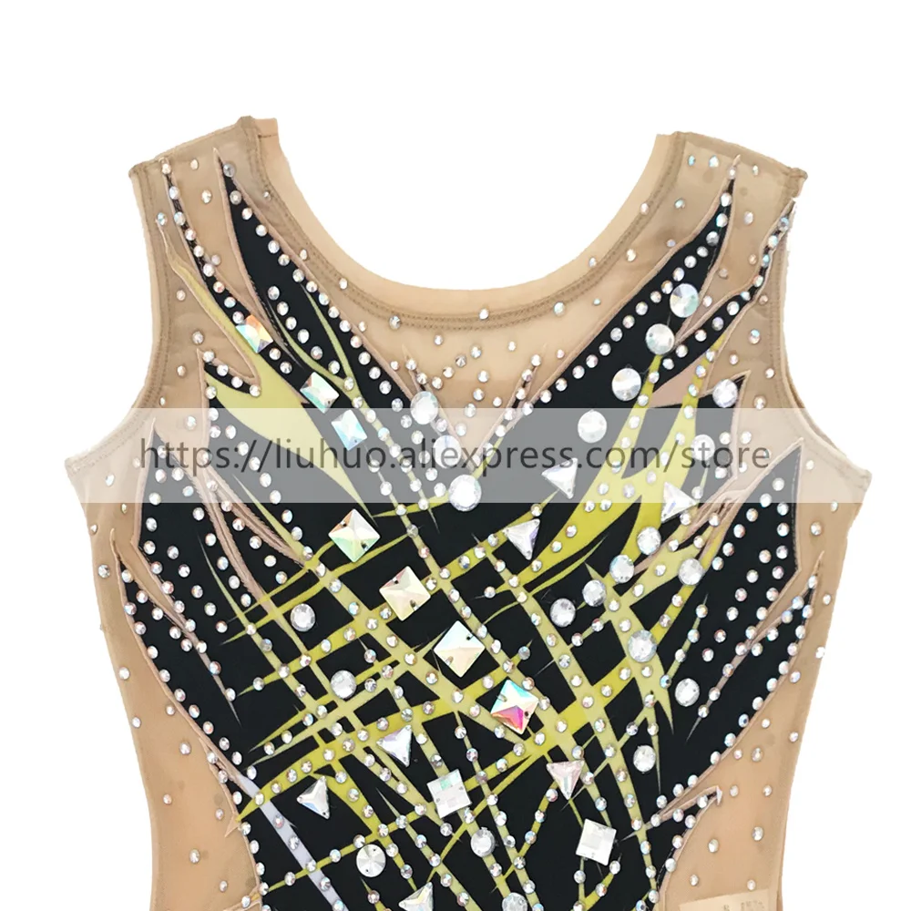 LIUHUO-Disfraz para mujer y niña, leotardo de competición de Ballet y gimnasia rítmica, vestido de patinaje artístico sobre hielo, rodillo Multicolor