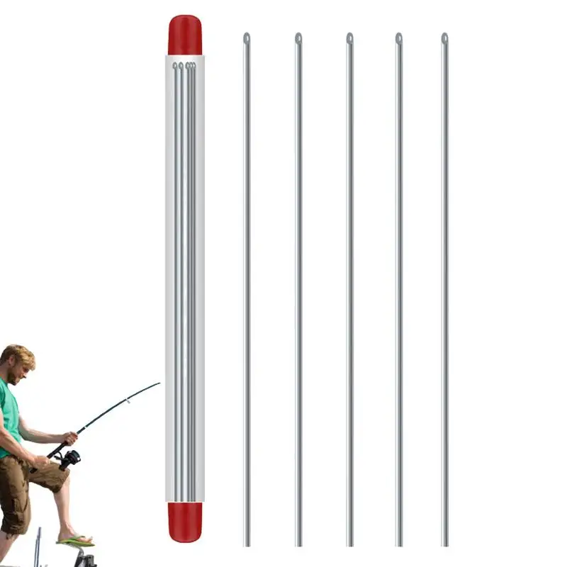 Lure Baiting Needle Stainless Steel 5pecies Bait Needle Worm Hook Needle Rigging Bait Rig Hollow Fishing Tool For Fishing & Carp