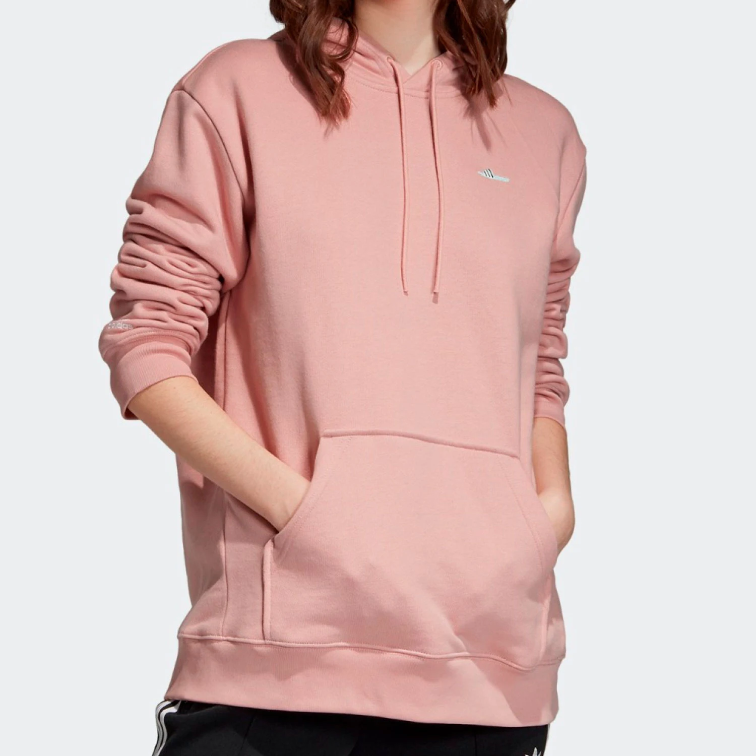 

Adidas genuine clover HOODIE women's casual pullover sweatshirt EC9355