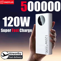 OnePlus 200000mAh High Capacity Power Bank 120W Fast Charging PowerBank Portable External Battery Fast Charger For iPhone Xiaomi