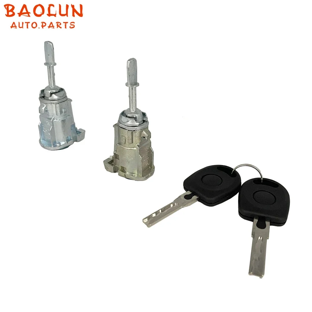 BAOLUN Cylinder zamka drzwi kluczyk 604837167 604837168 dla VW Golf 4 Iv Mk4 Bora A6 Skoda Fabia Polo 1997-2009