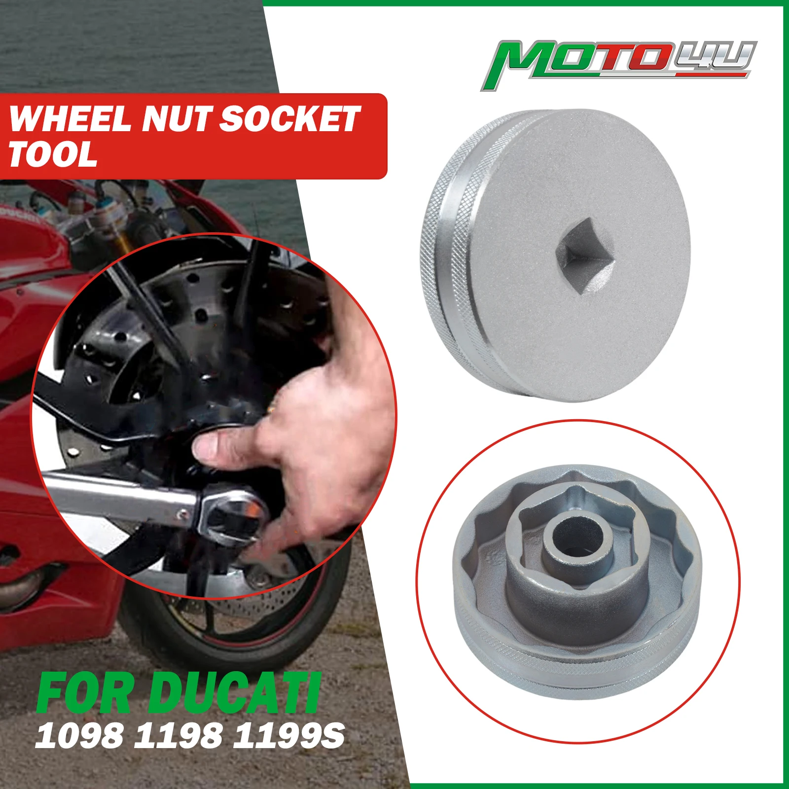 55mm/30mm Wheel Nut Socket Tool Motorcycle Repair Tools For Ducati 1098 1198 1199 Multistrada Diavel