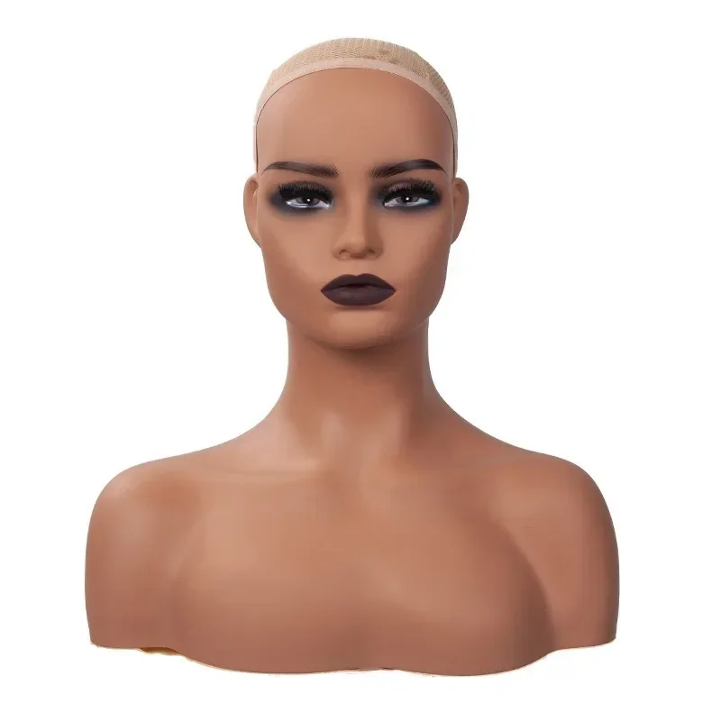

Реалистичные женские головы-манекены с плечами для демонстрации париков, украшений, головных уборов, бюст для показа мод