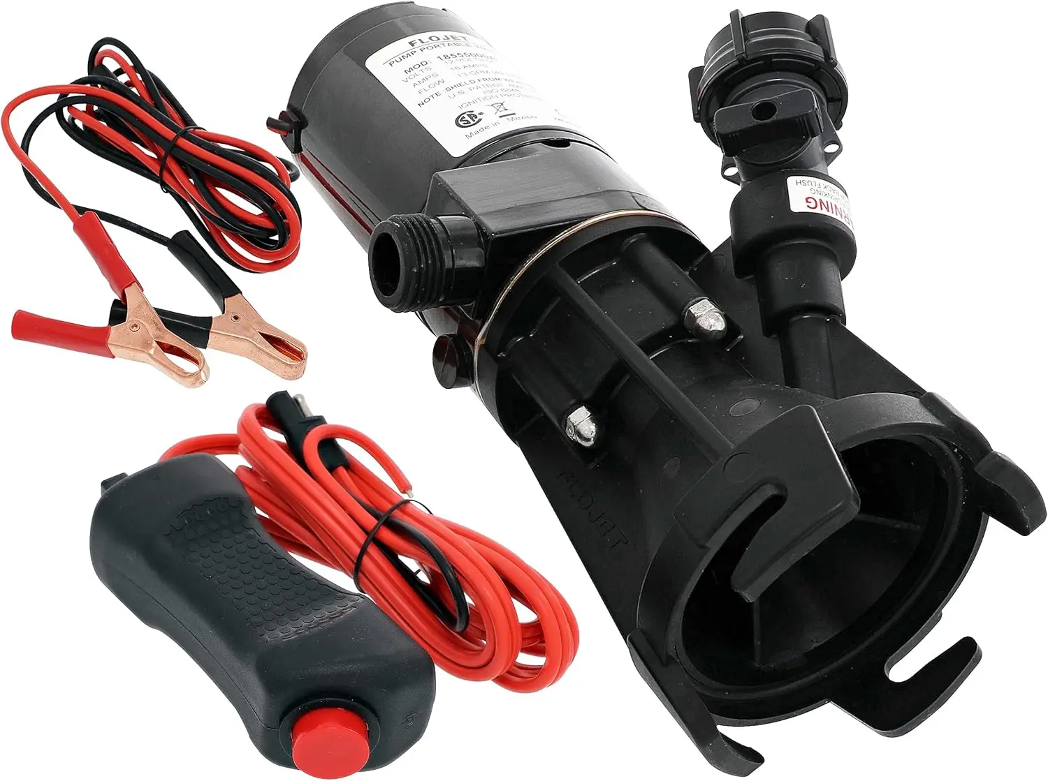 

Macerator Pump 18555-000A - 12V DC Waste Pump for Camper/RV - Empties 40-Gal Tank in 5 Mins - 9 GPM Output
