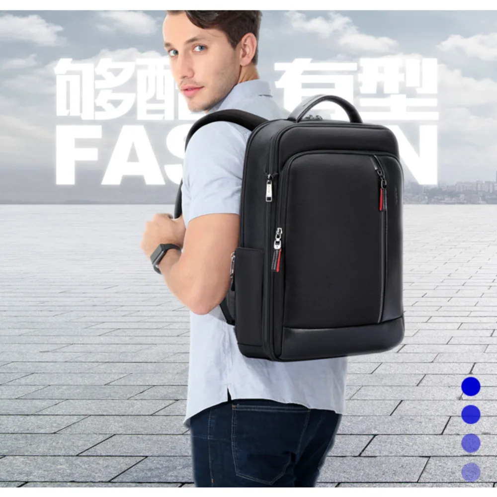 Expandable Men Business Backpack 15.6 Inch Laptop Bag Large Capacity Backpack Waterproof School Bags For Male Notebook Traveling