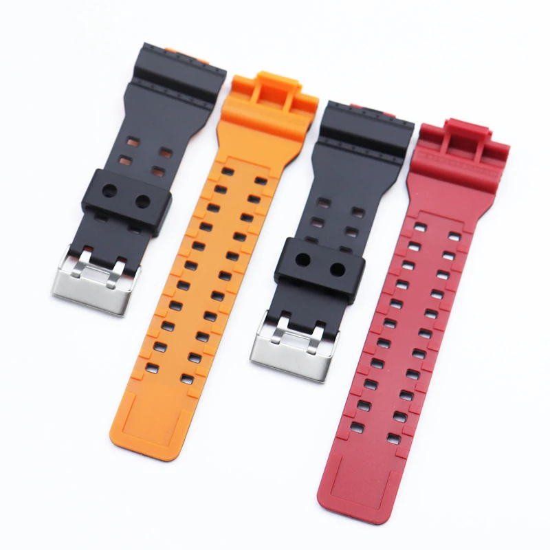 Strap for Casio G-Shock GA-100/120/110/100/140/700/400 GD-100/110/120 G-8900 GAC-100 Men Sport Silicone Watch Band Bracelet