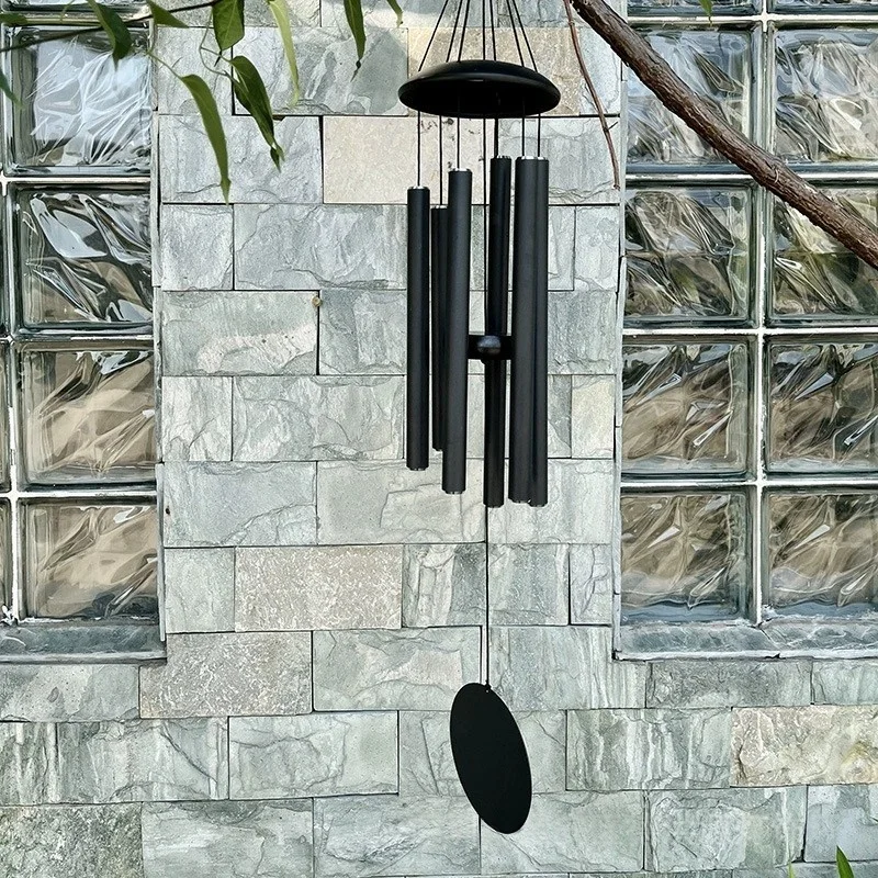 Classic 35 Inch Music Aluminum Pipe Wind Chimes With Metal Hanging Tag Commemorative Gifts Home Decoration Pendant Wind Bell