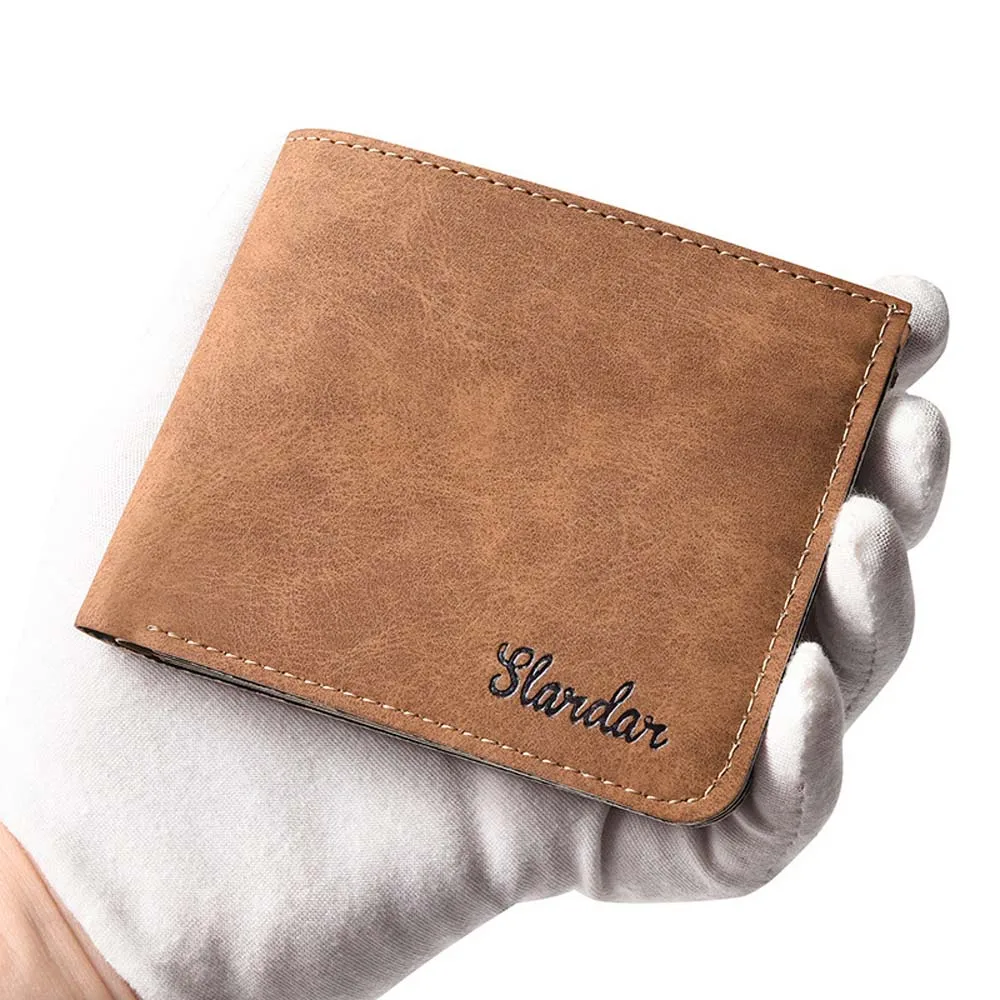 Soft Money Bag Men Wallet Cash Clip PU Leather Coin Purse Card Holder Multi-slot ID Card Cover Men/Boys