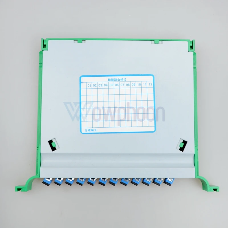 

Поднос кассеты соединения оптического волокна, 12 коре, СК, ФК, ЛК, порт УПК, АБС