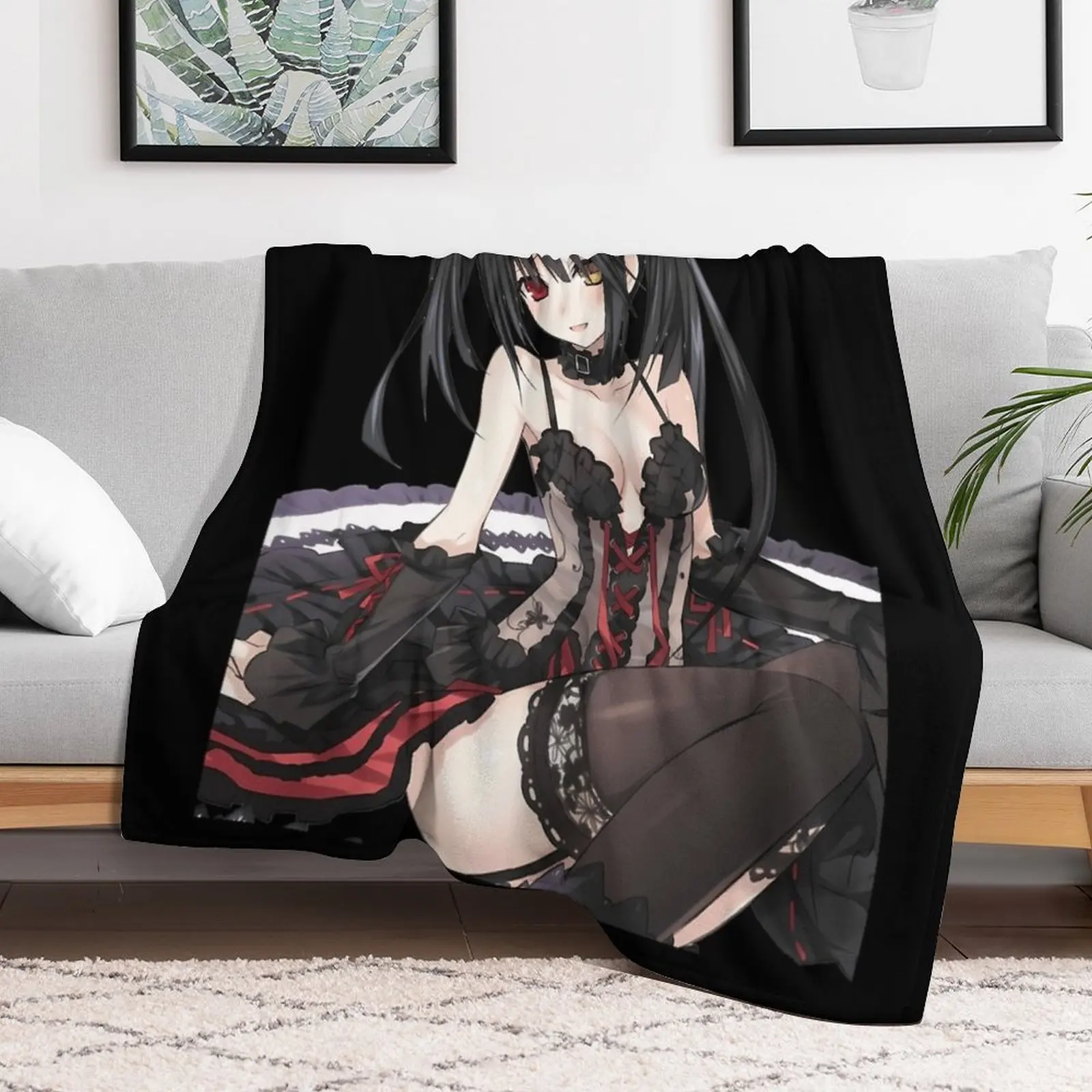 Kurumi Tokisaki Throw Blanket Luxury Warm Blankets