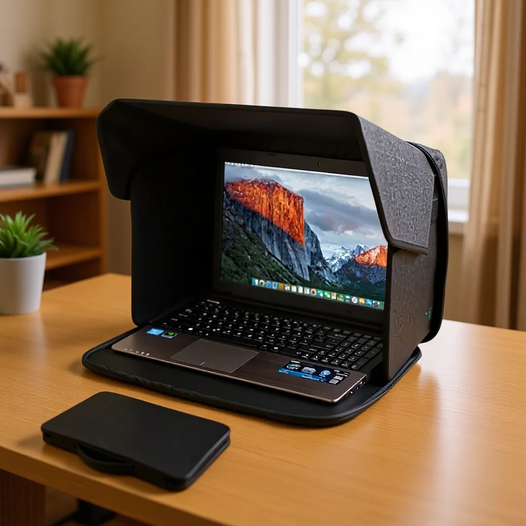 

Notebook Laptop Sunshade Privacy Screen Hood Bags Portable Foldable Laptop Bag Outdoor Working for Macbook Lenovo Dell Sunshade