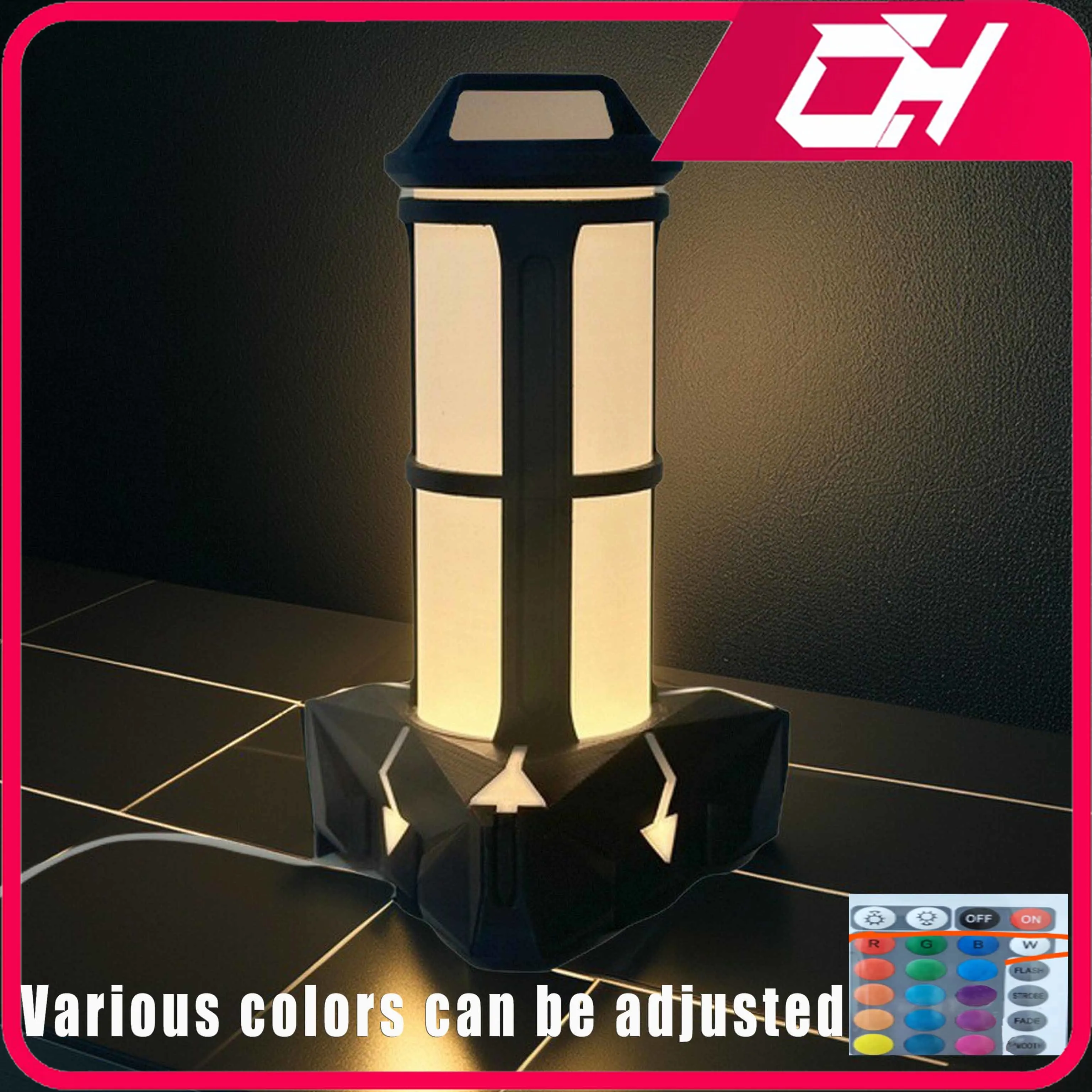 

18cm 3D Printing Explosive Device Night Light Model Spike Valorant Game Peripheral Plastic Desktop Decoration Toys Collections