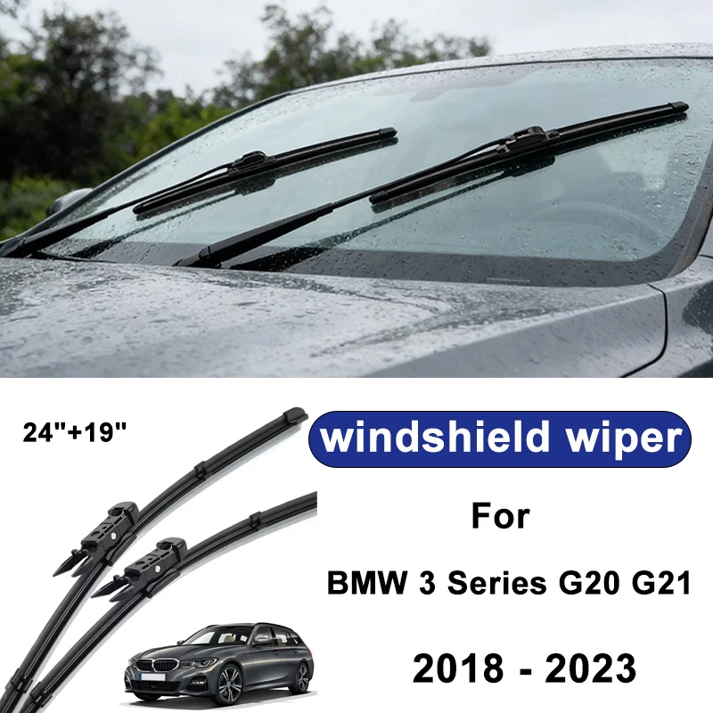

For BMW 3 Series G20 G21 2018-2023 car windshield front/rear wipers, silent wiper blades,car blade brush accessories