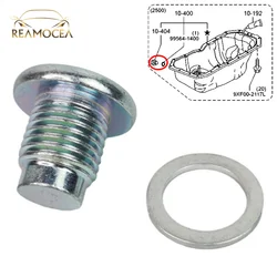 Reamocea Transmission Drain Plug Oil Drain Plug Crush Washers Seal Ring 995641400 PE021040 FS5021249 For Mazda CX-4 CX-5 ATENZA