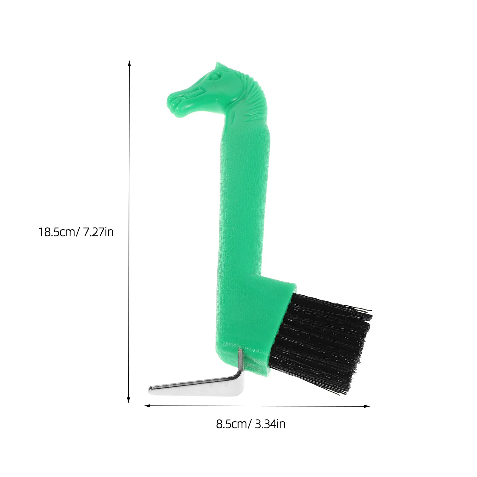 7.3 Inch Hoof Pick Brush - Sturdy Horse Hoof Cleaning Tool with Stiff Bristles for Grooming and Stable Maintenance Professional
